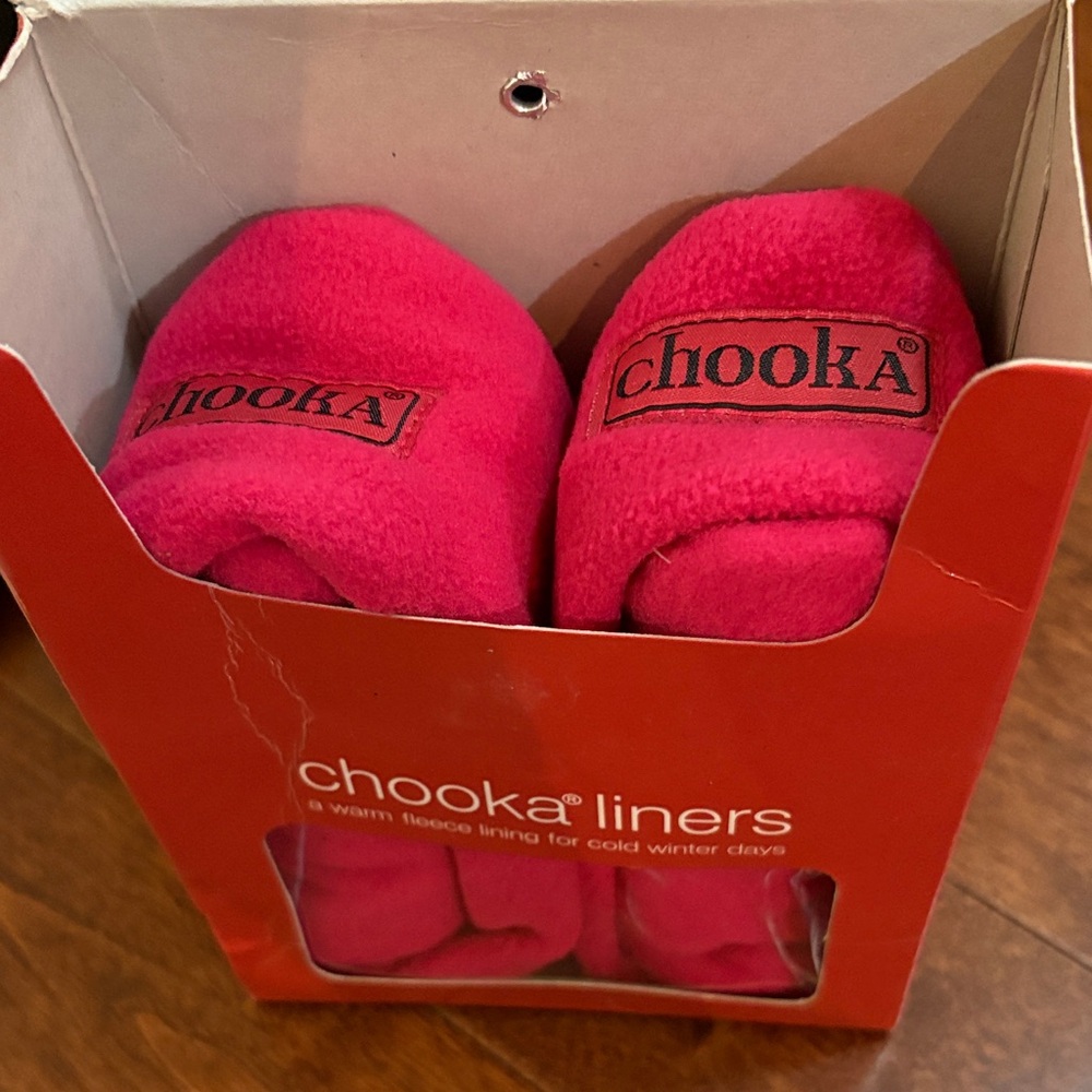 Chooka Cream and Pink Boot Liners (2 pairs) Brand New ✨ - Picture 2 of 5